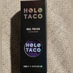 Holo taco Purple With Envy nail polish in box only swatched